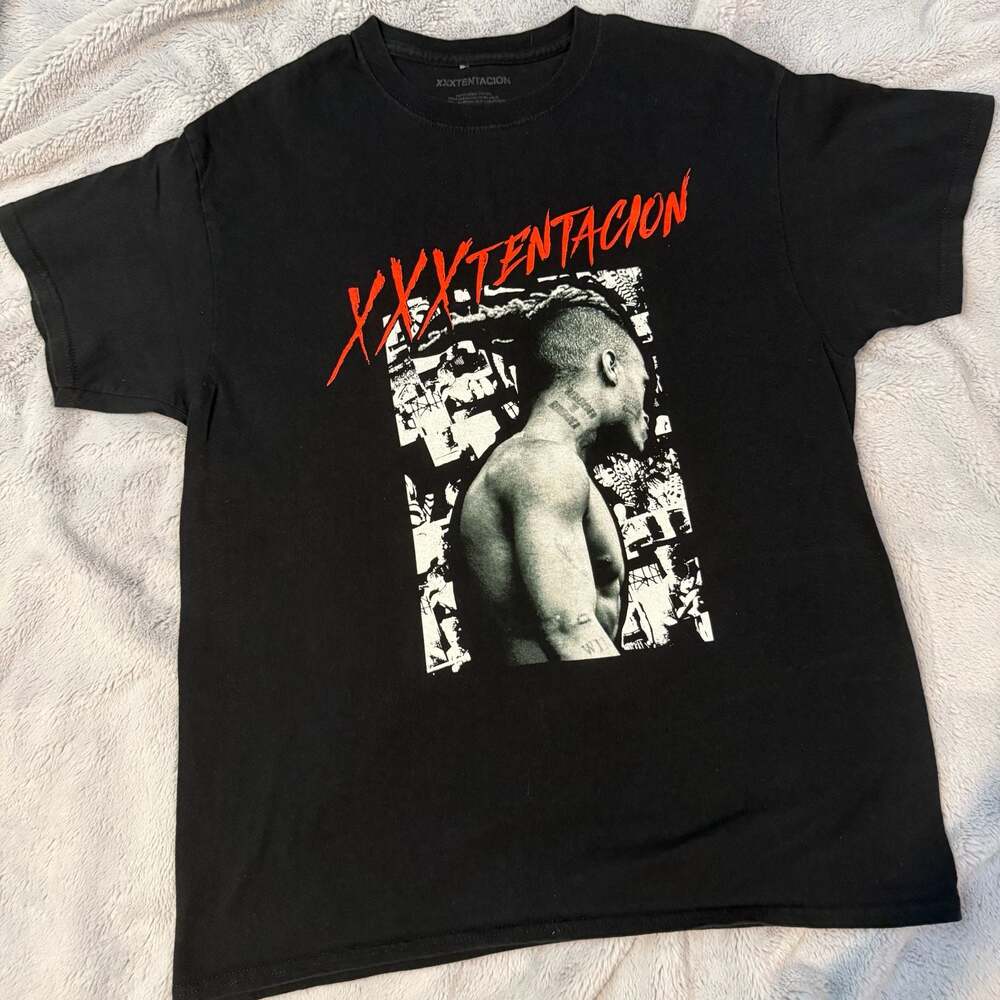 XXXTentacion Graphic T-Shirt Black Size Large